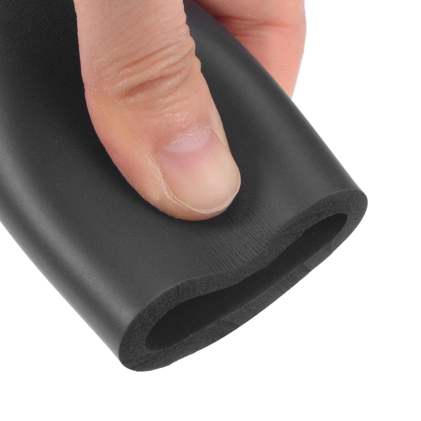 Foam Tubing for Handle Grip Support, Pipe Insulation 30mm ID 40mm OD 1m Black