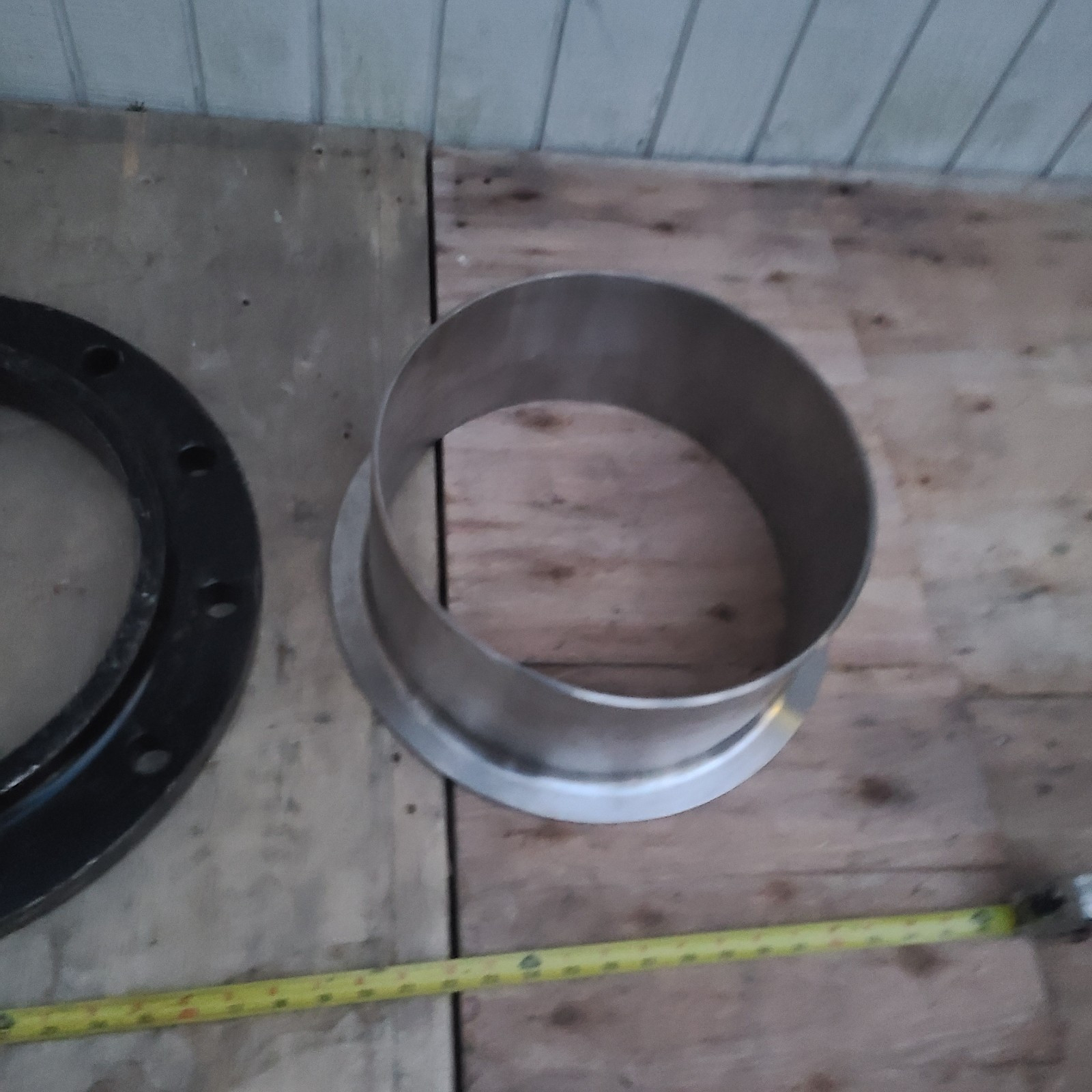 12″ Stainless Steel 304L Butt-Weld Sch 10 Pipe Stub End W/Steel Slip-on Flange