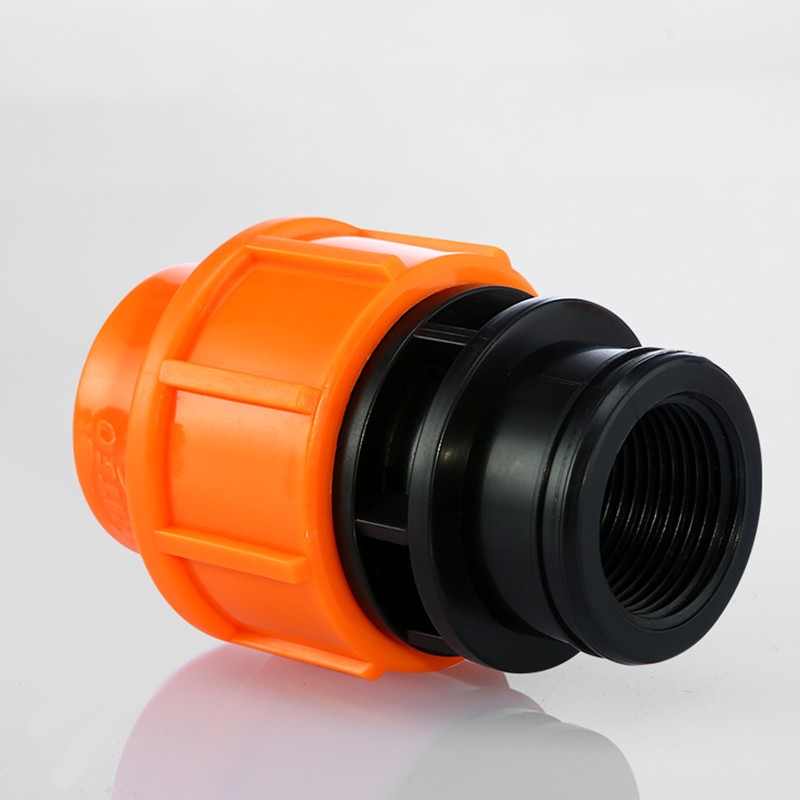 Compression Coupling PE Pipe Fitting Connector Straight Tee Elbow Valve 20-63mm