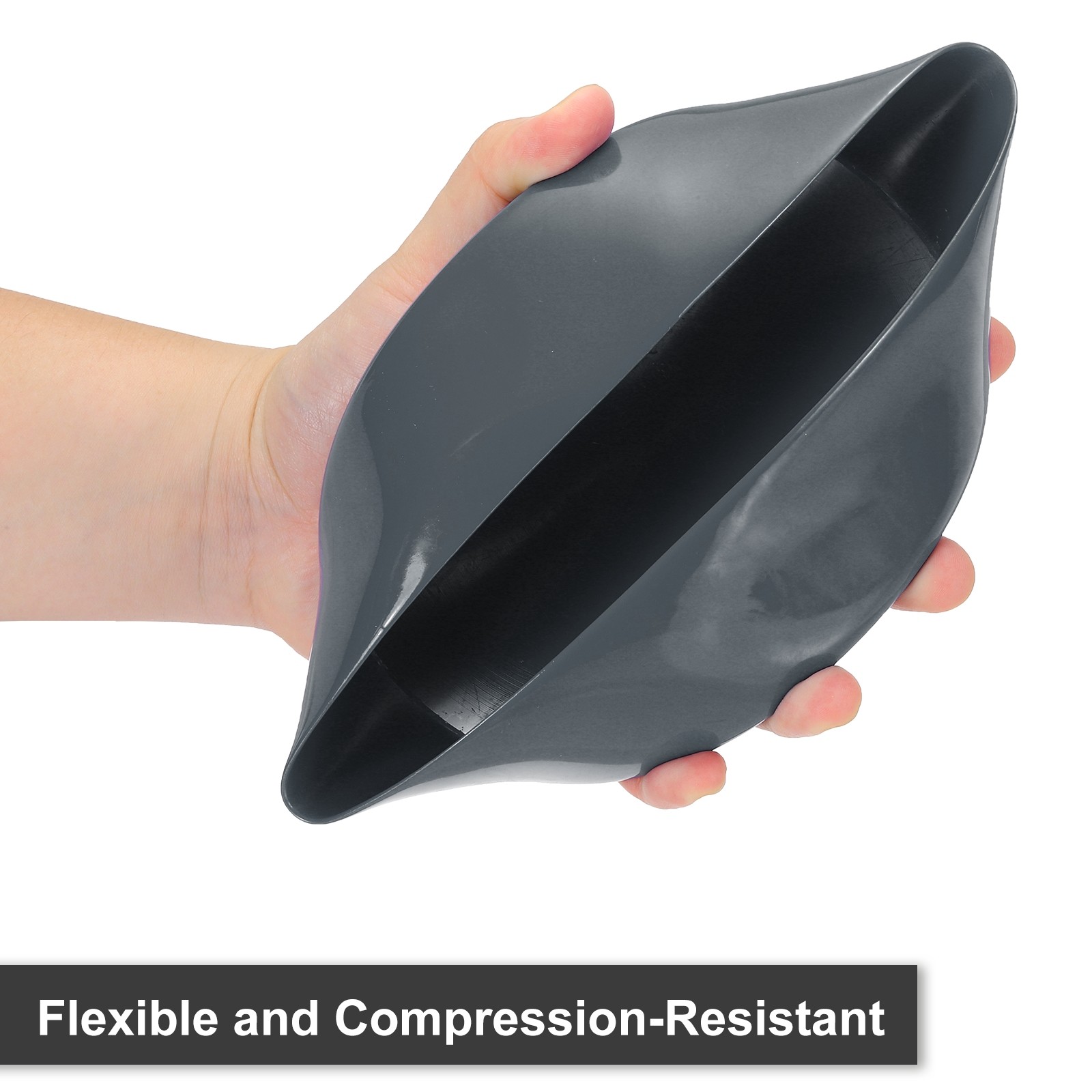 150mm (5 15/16″) ID Rubber End Cap Pipe & Fence Post Protector Deep Gray
