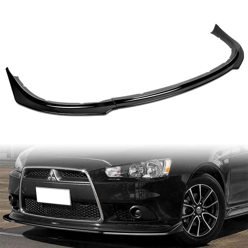 3Pcs Front Bumper Lip Kit for Mitsubishi Lancer Ralliart GT GTS 2009-2015 Black