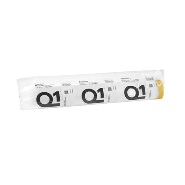 25 yardsx120 cm Premium Masking Drop Film HDPE – Sun Yellow Tape – Clear Film