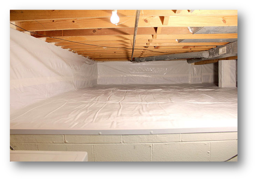 3000SF 4FT White Crawlspace ENCAPSULATION Underlayment Vapor Barrier INSULATION