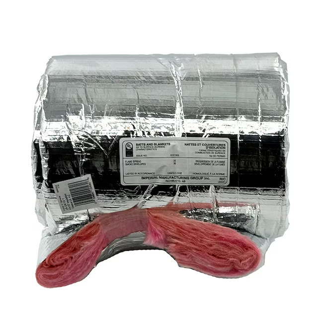 IMPERIAL 2-in x 5-ft Fiberglass Tee Pipe wrap insulation for 8-in Pipe
