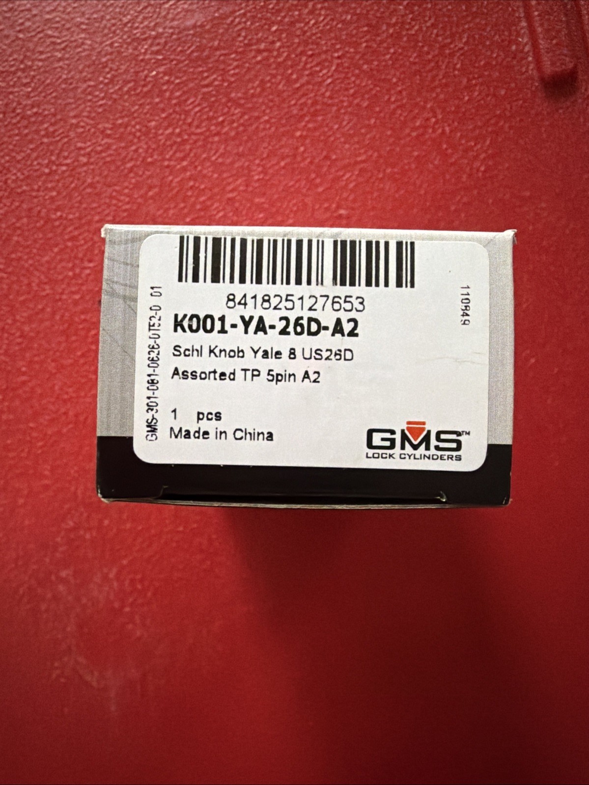 GMS K001-YA-26D-A2, Key In Knob Replacement Cylinder 1 Piece
