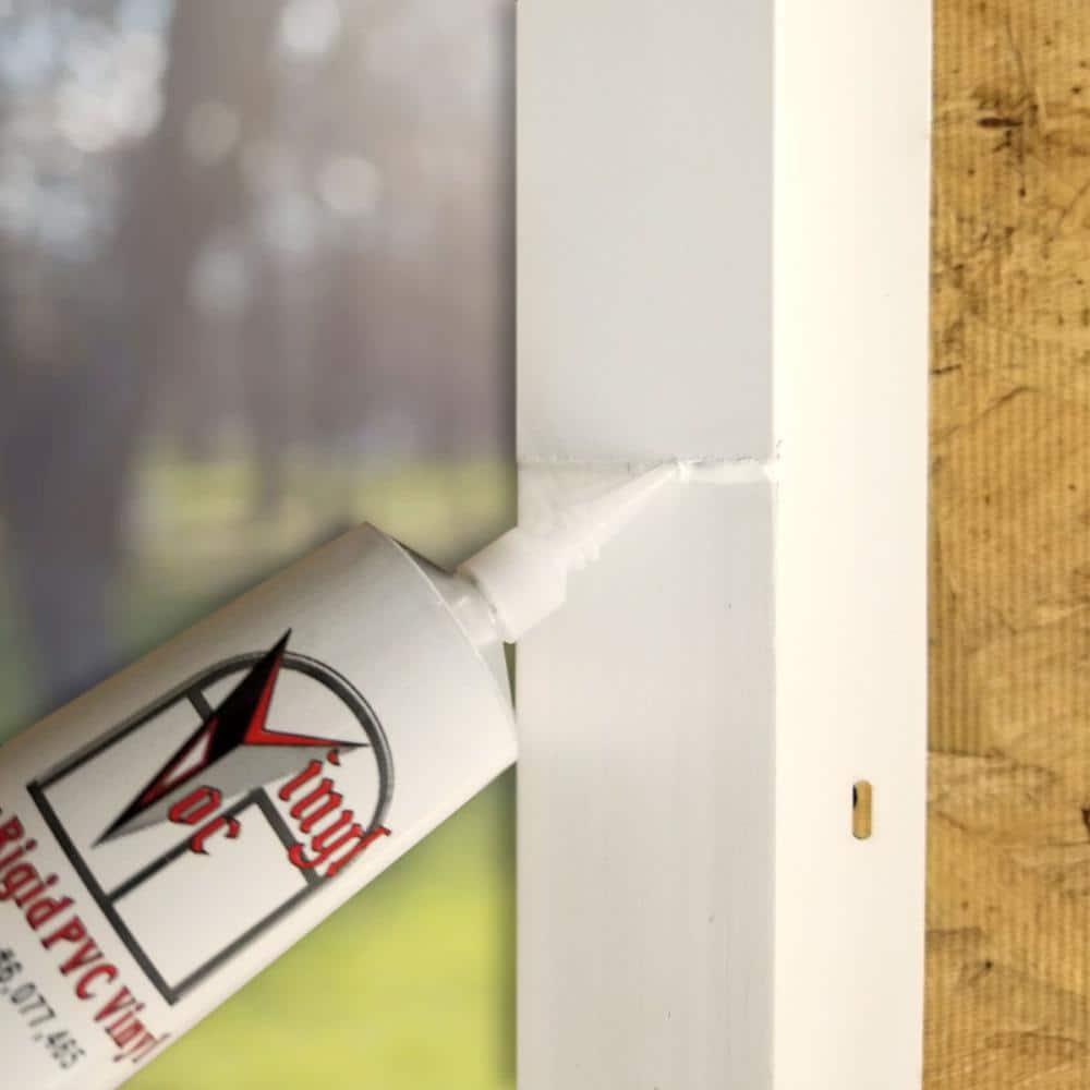 VinylDoc Vinyl Quick Repair Kit XL Vinyl Window Frame Repair PVC Patch Kit White