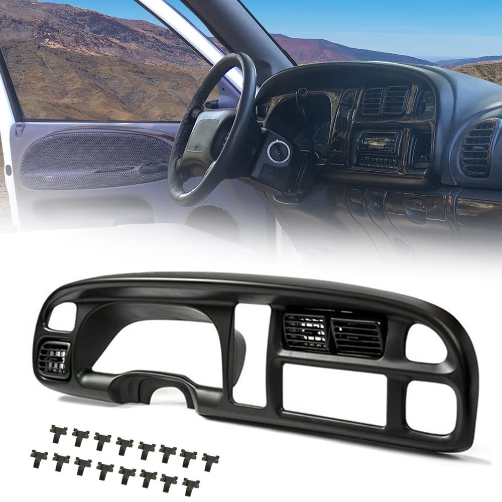 Dash Bezel Cover 1998-2001 Dodge Ram 1500 1998-2002 2500/3500 5GK51DX9AA Black