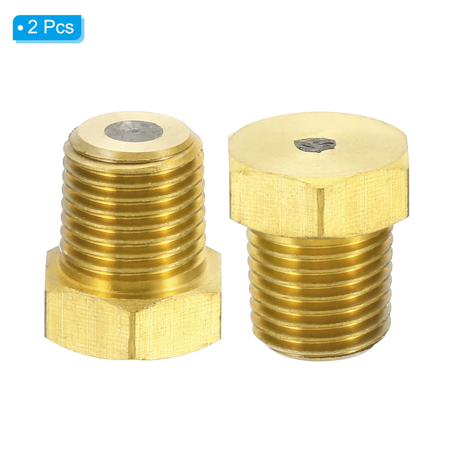 1/4″ BSPT Brass Fuse Plug, 2pcs Brass Fusible Melt Plug 265 Celsius Degree