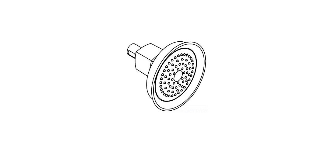 Contemporary Shower Head Assembly Vibrant Polished Nickel – pack of 20