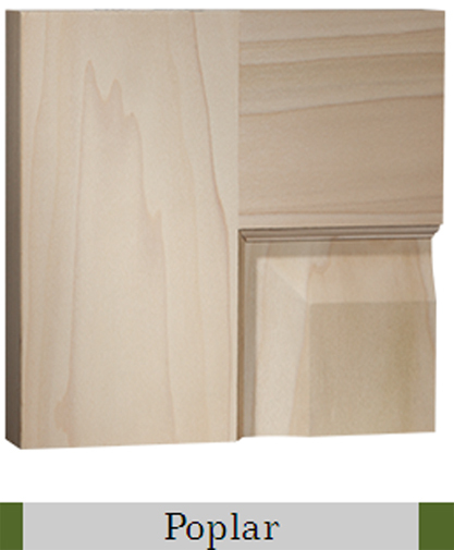 2 Panel Traditional Premium Poplar Stain Grade Solid Core Interior Wood Doors