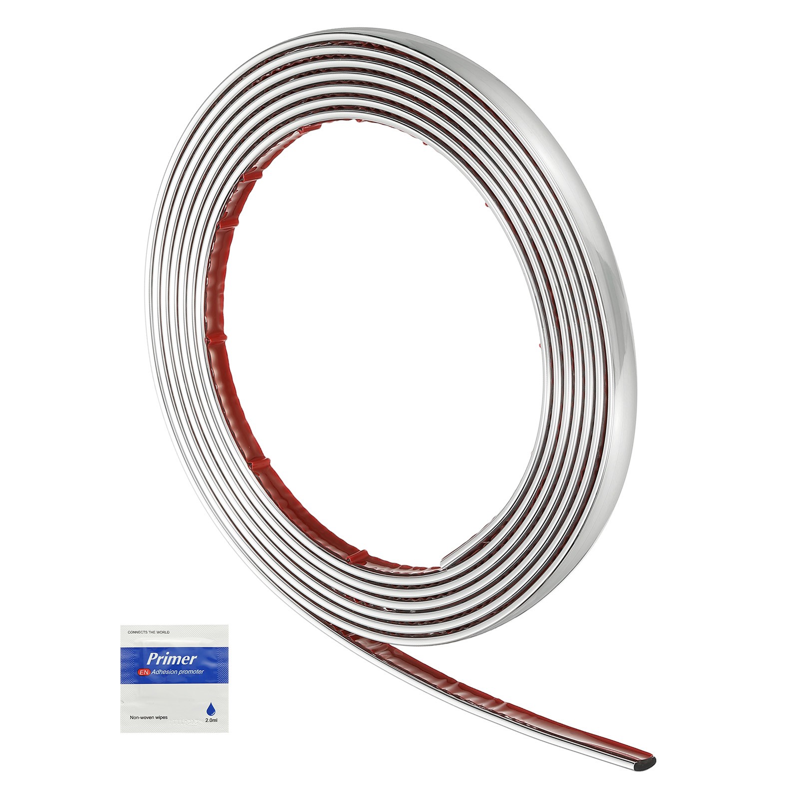 Peel and Stick Molding Trim 10ft x 0.4″ Self Adhesive Wall Trim, Silver