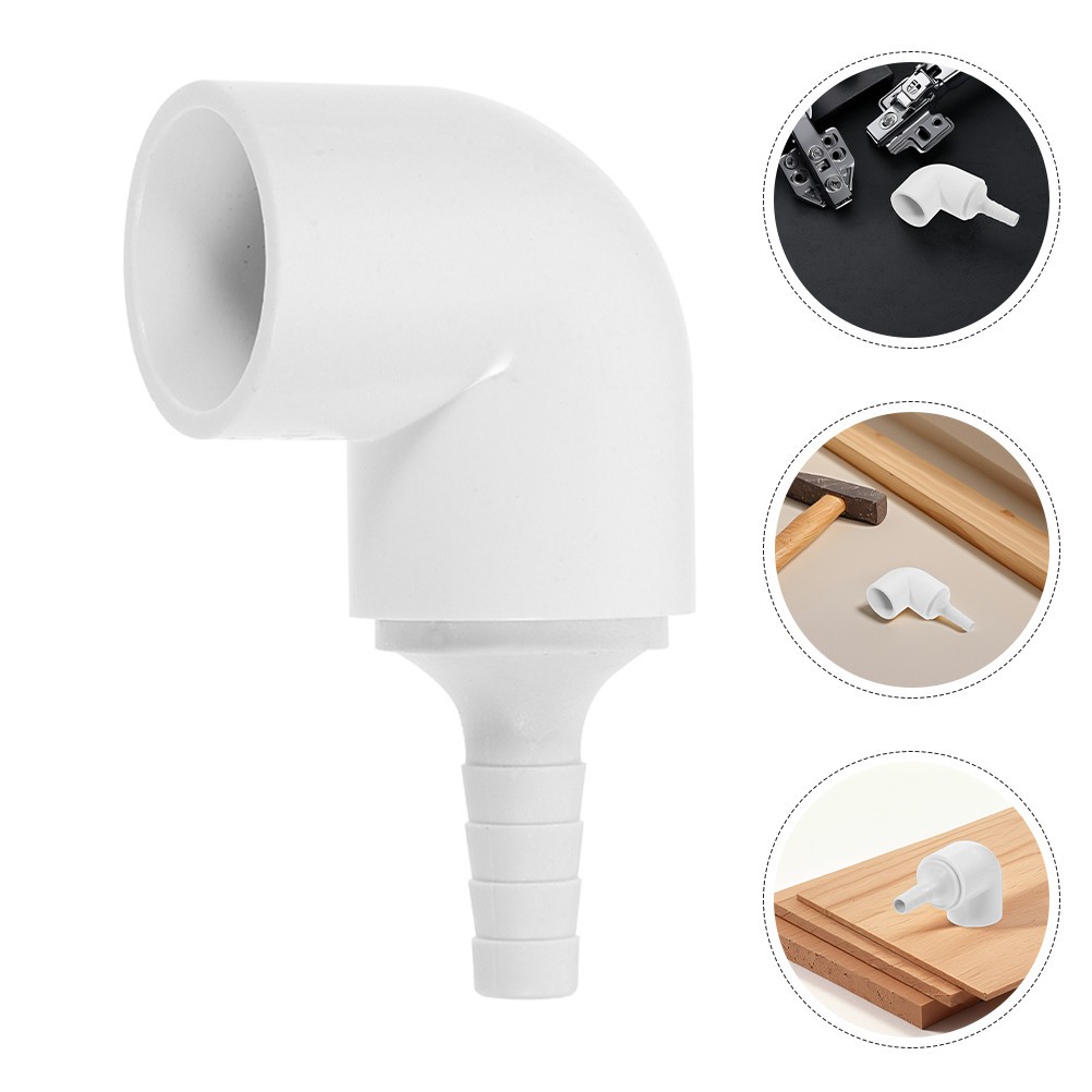2 Pcs Hydroponic PVC Pipe Connector Adapter Fittings for Indoor Garden Setup