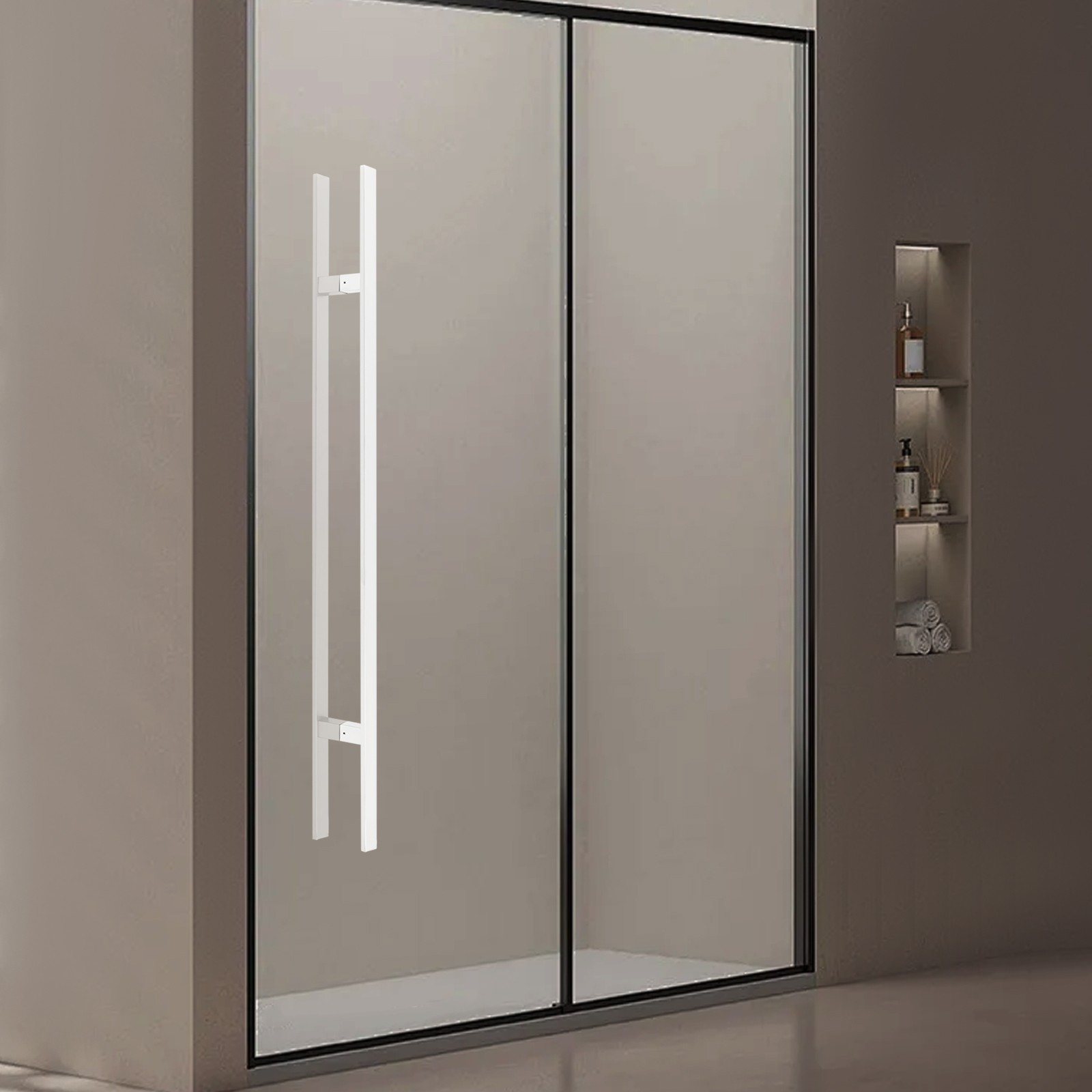 47.24in Stainless Steel Pull Handles Silver Double Sided Sliding Door Handle