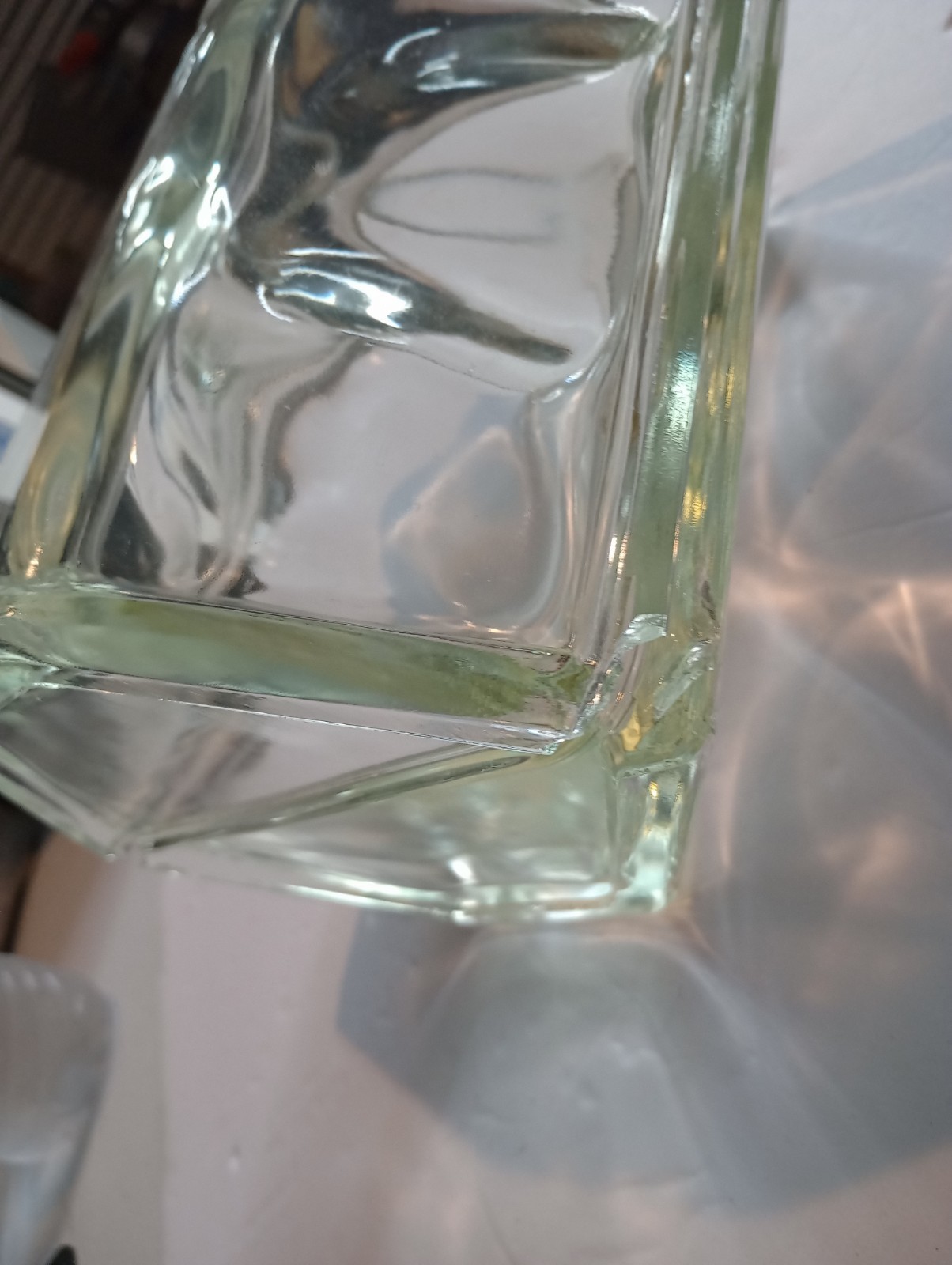 Vintage Art Deco hexagonal Glass Block Architectural RARE Glass Block BUY 1 TO 5