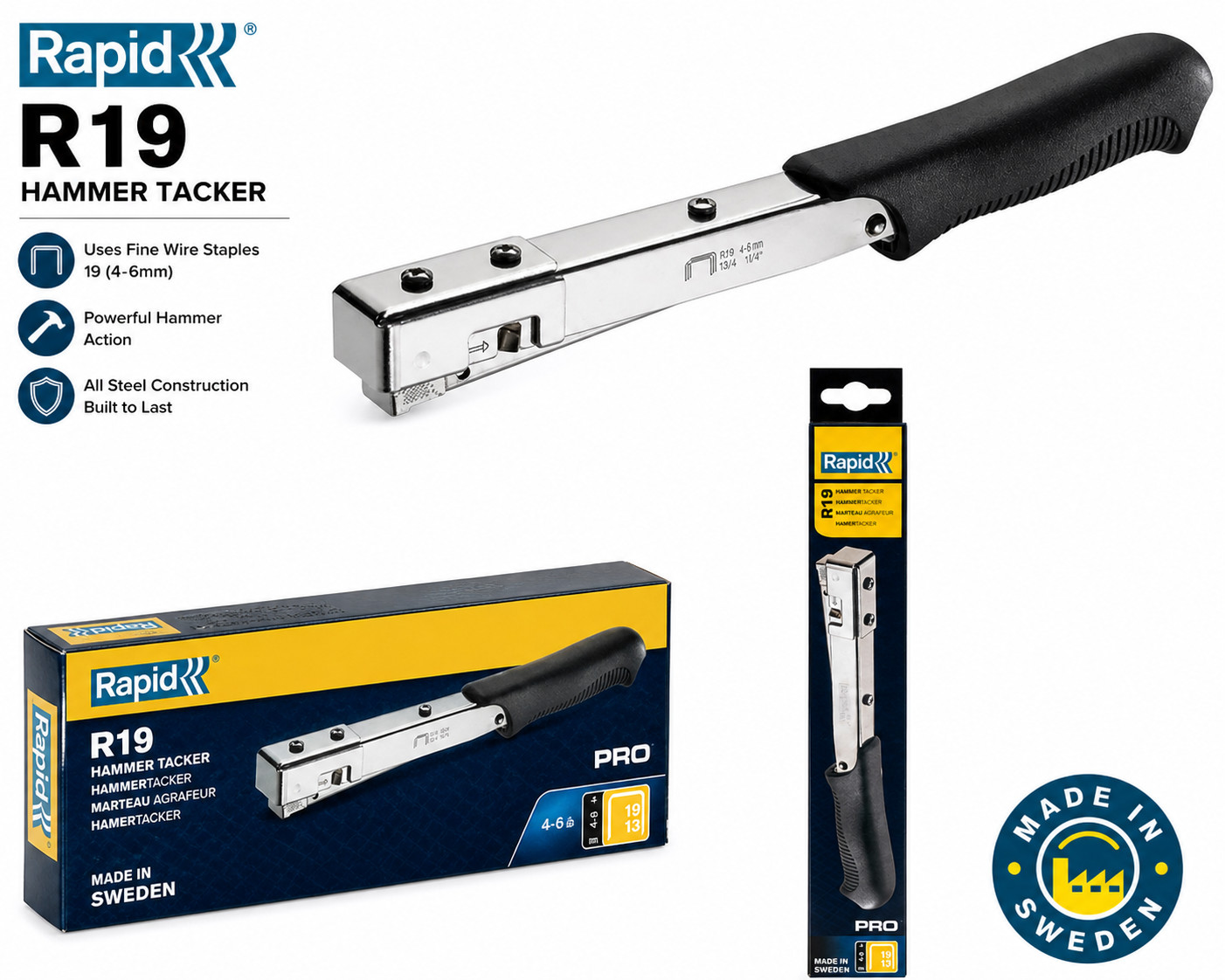 Rapid Pro R19 Hammer Tacker