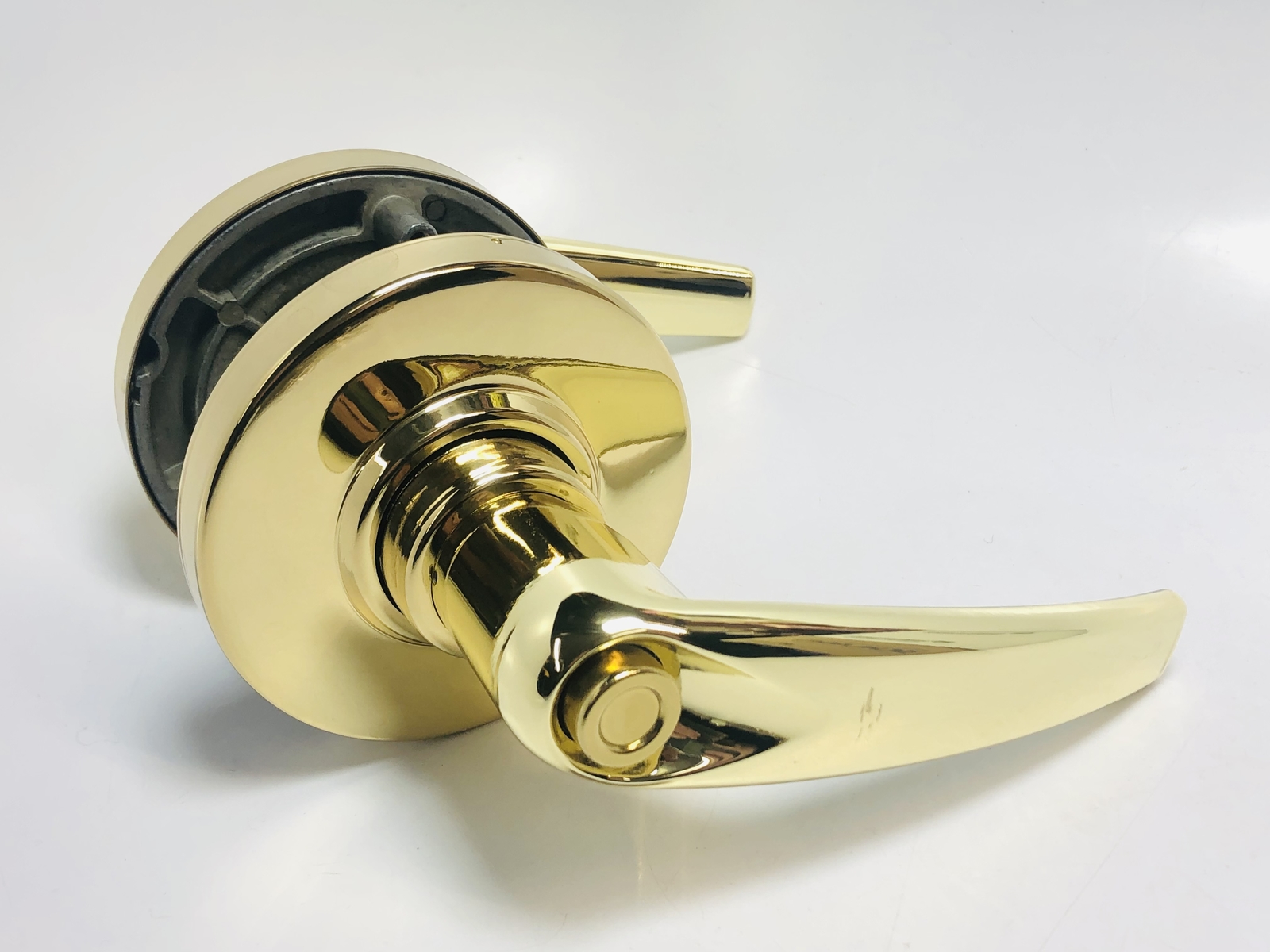 Schlage D40S ATH 605 Athens Privacy Locking Latch, Polished Brass