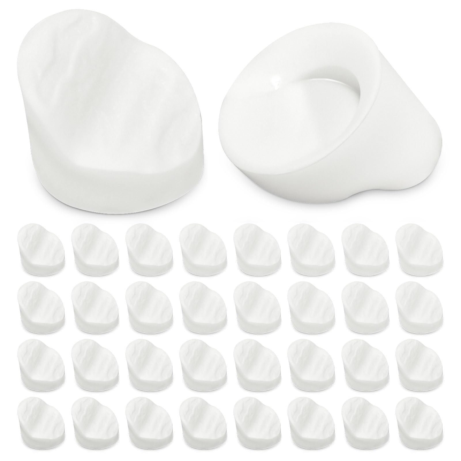 50PCS Entry Door Plugs, Frame Plugs Diameter 5/16″ x 1/4″, White