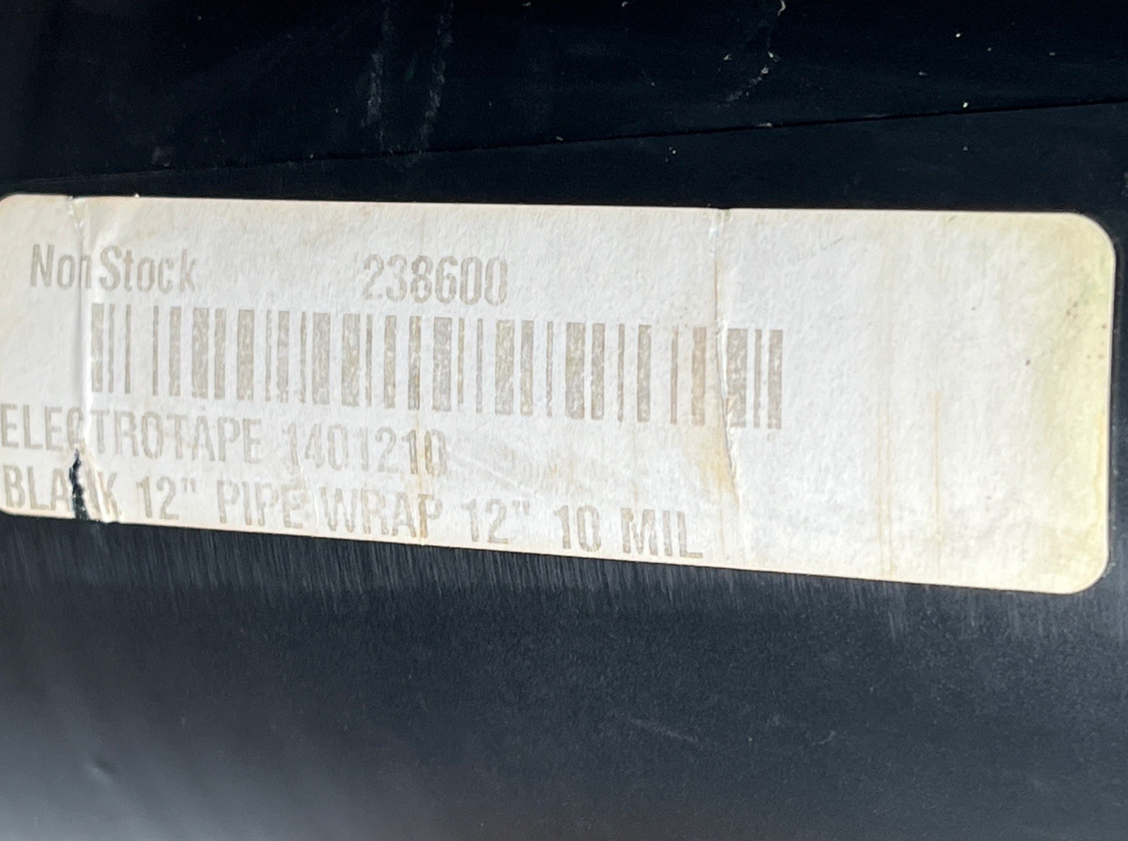 Electro Tape 10 Mil Black Protection Film Pipewrap 12” x ? (50 Or 100 Feet?)