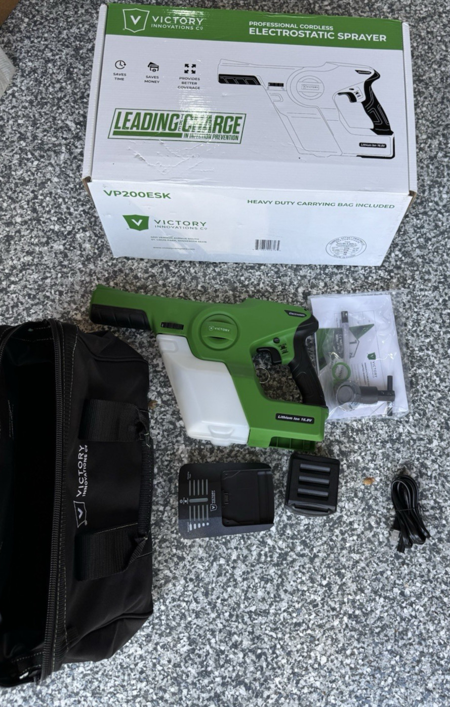 Victory Innovations VP200ESK Cordless Electrostatic Handheld Sprayer NEW OPENBOX