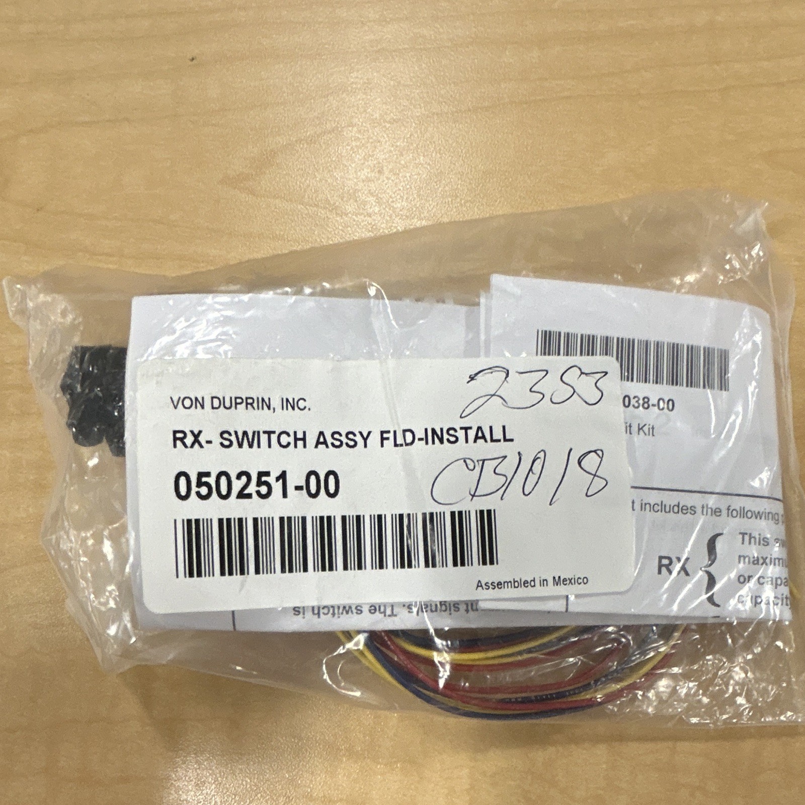 Von Duprin RX-Switch Assy Field-Install Installation Kit 050251-00