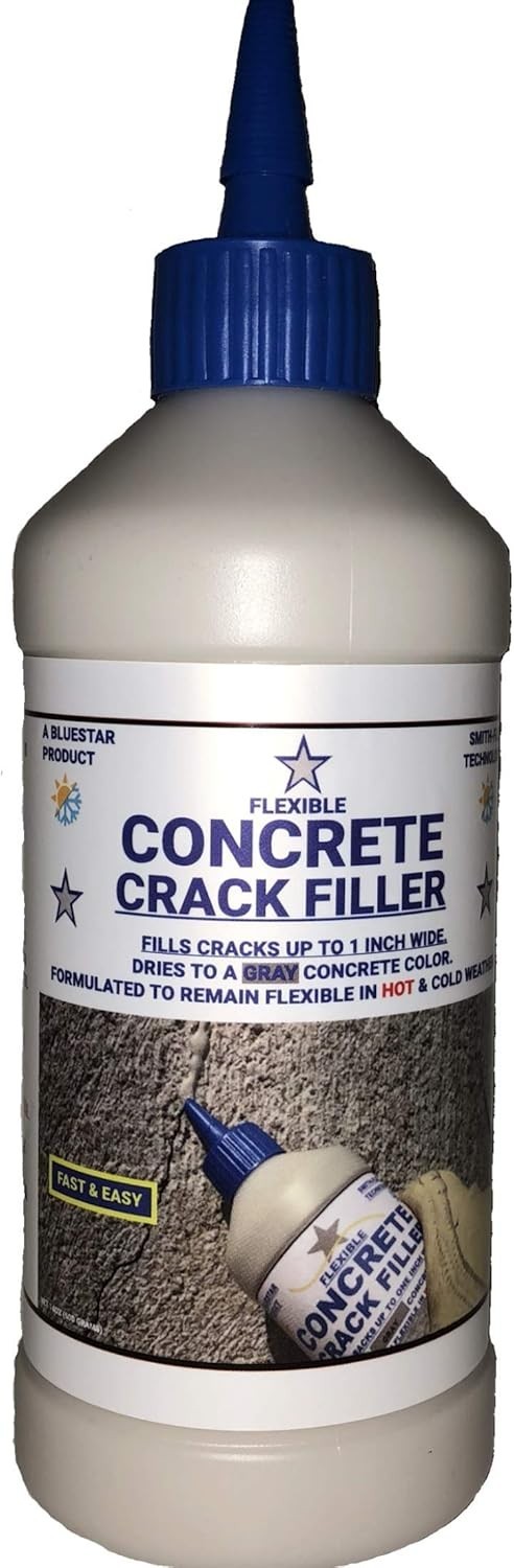 Crack Filler 16 fl.oz. Concrete Slab Gray, for Filling in Concrete Cracks on