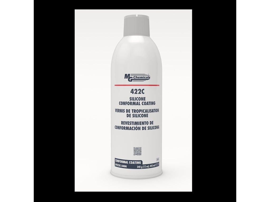 MG Chemicals 422C-340G – Silicone Conformal Coating, Waterproof, 1-Part, 12oz