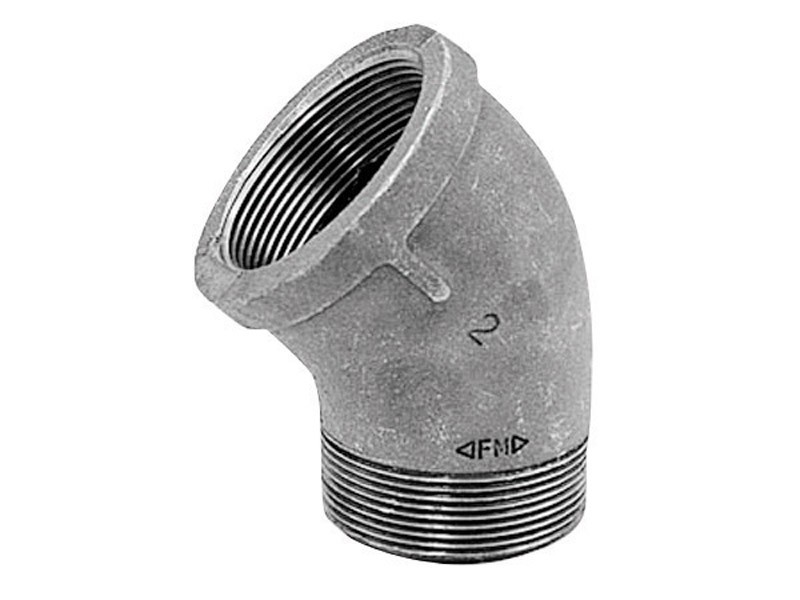 Anvil 8700128500 Malleable Iron 45 Degree Elbow 1/2 in. NPT Male x NPT Female
