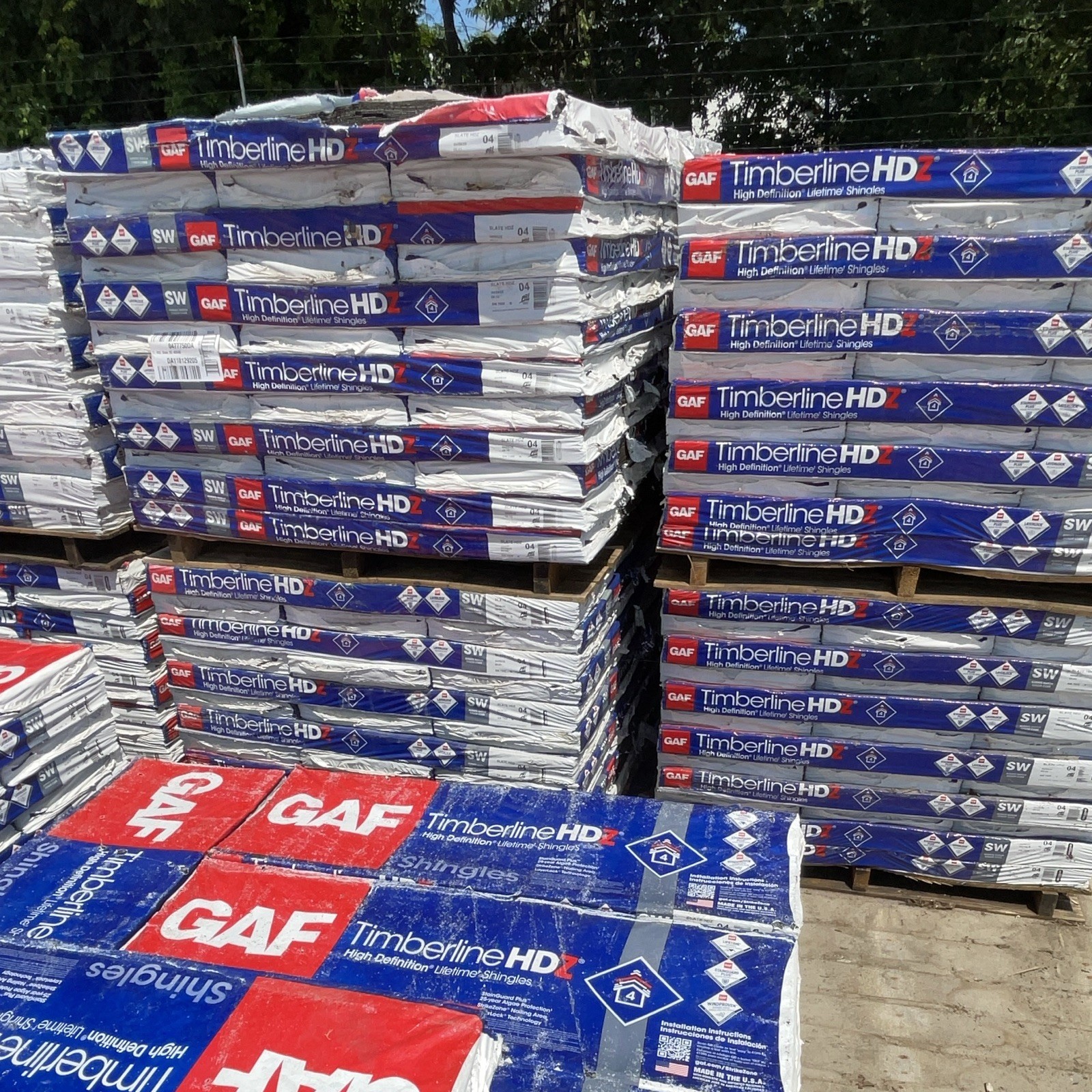 GAF Timberline HDZ Laminated Asphalt Roofing Shingles Slate 40 sq ft Class A