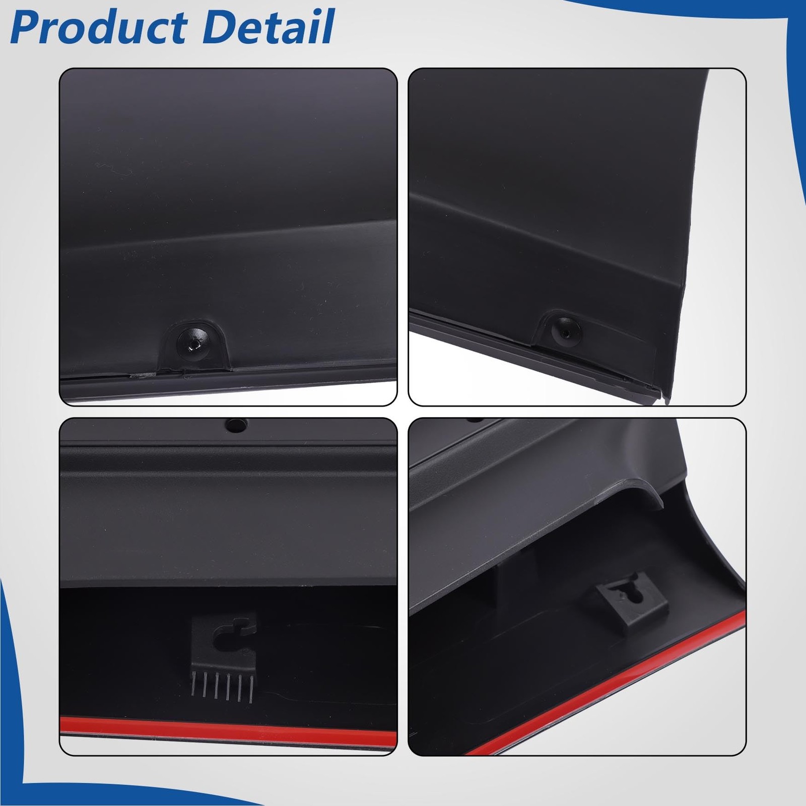 Black Front Driver Side Door Lower Molding Trim Panel for Highlander