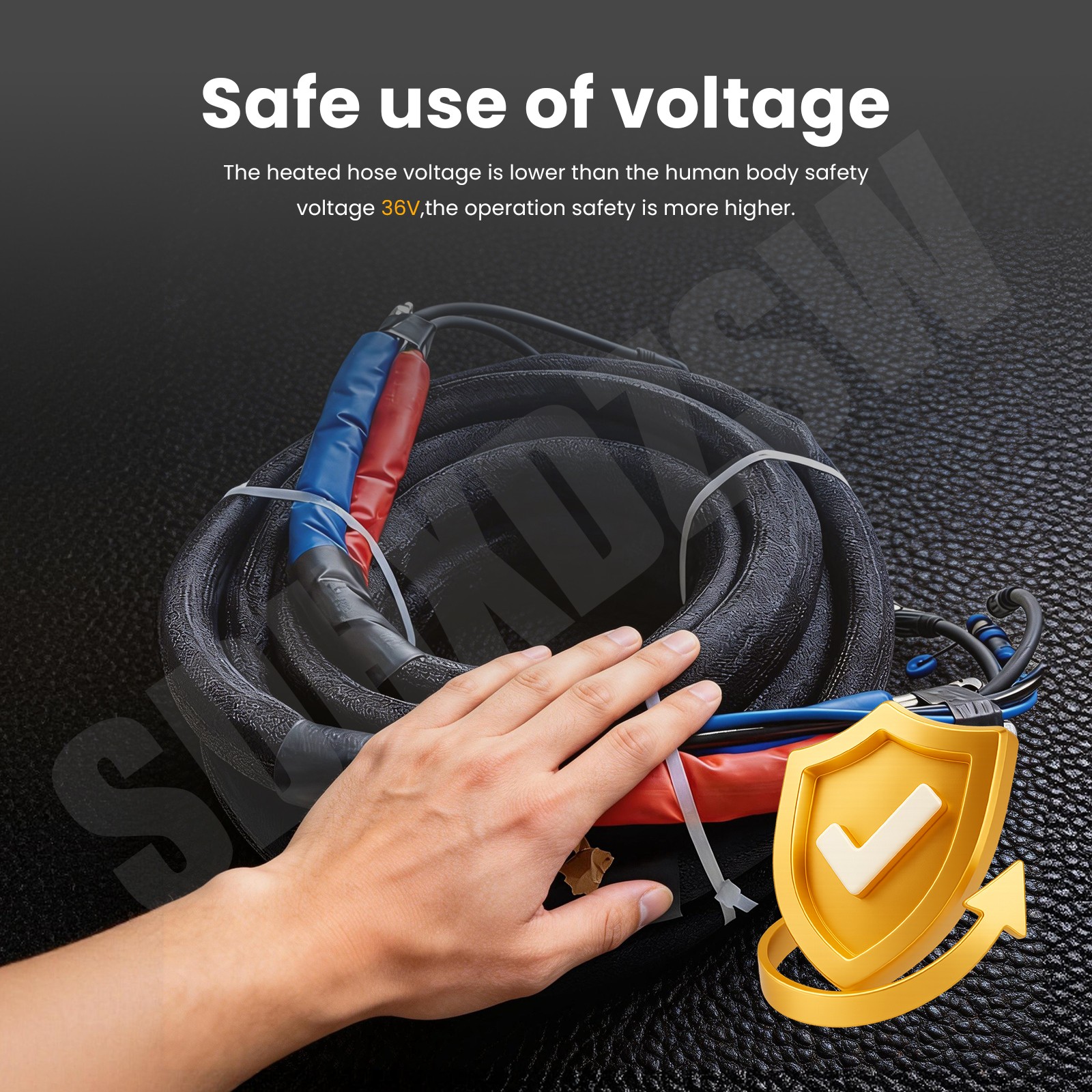 15m Polyurethane Pu Foam Hose / Heated Hose Pipe For Spray Foam Machines.