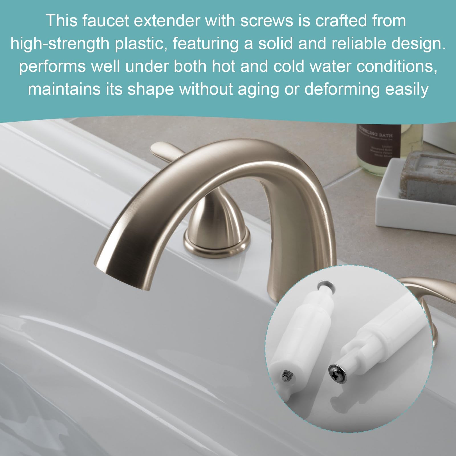 RP18627 Faucet Stem Extender for Delta Shower Valve Small, White