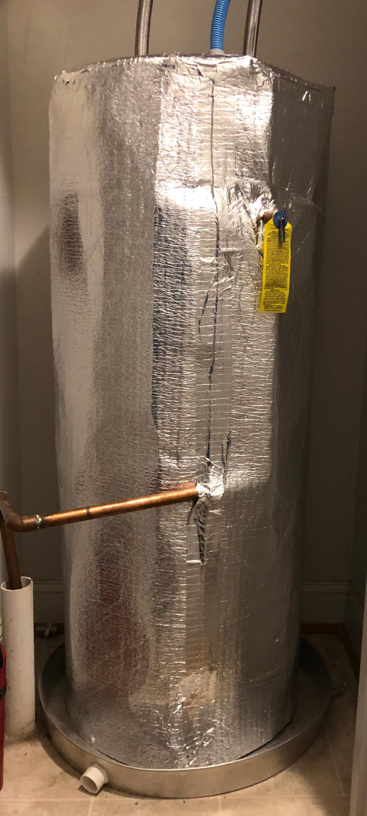 80 Gallon Tank NASATEK Reflective Poly-Air Water Heater Jacket Insulation Kit