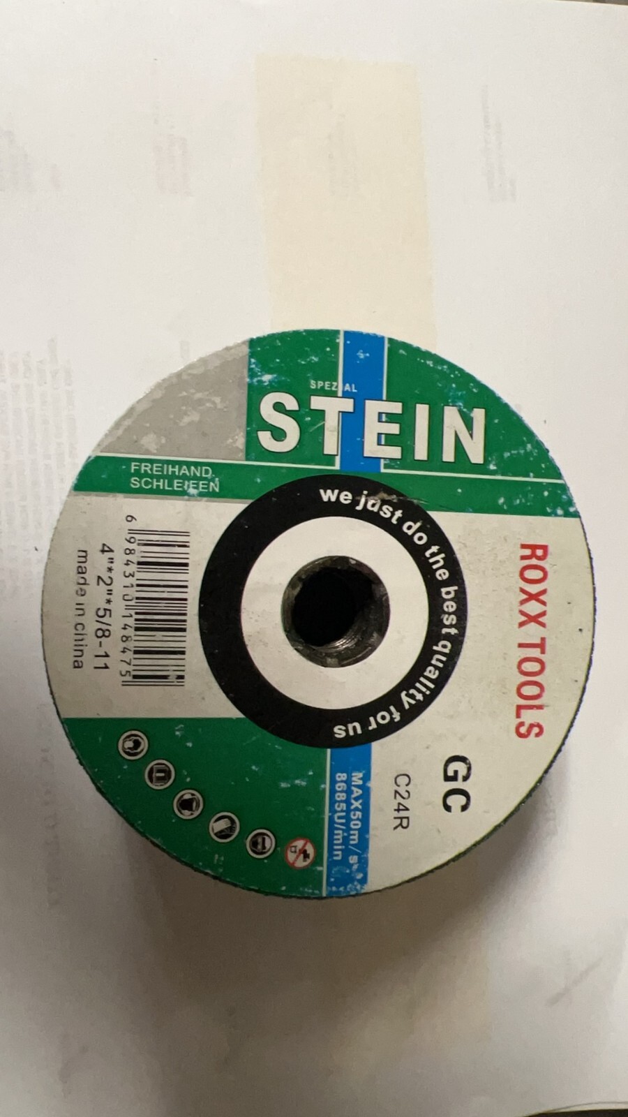 4 PCS 4″ Silicon Carbide Grinding Stones Granite Marble Concrete buffer polisher