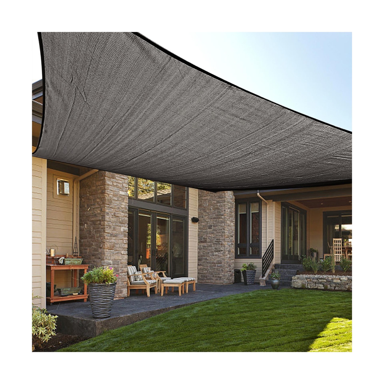 LOVE STORY 8′ x 16′ Sun Shade Sails Outdoor Sunshades Fabric Su… FAST USA SHIP
