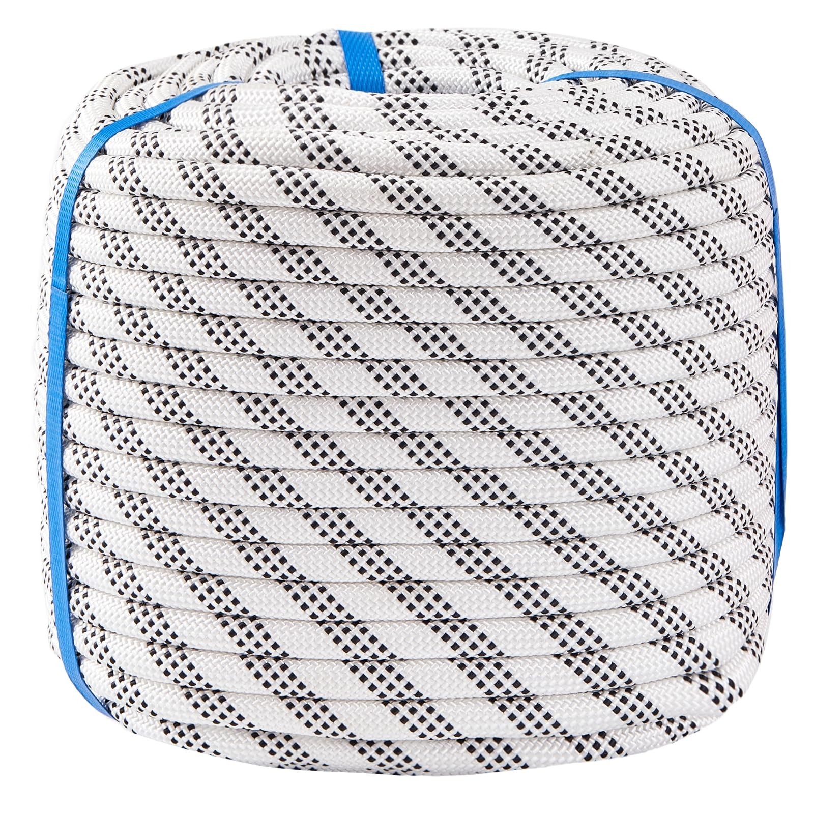 1/2 Inch 50ft Double Braided Polyester Arborist Rope, Heavy Duty Nylon Rope f…