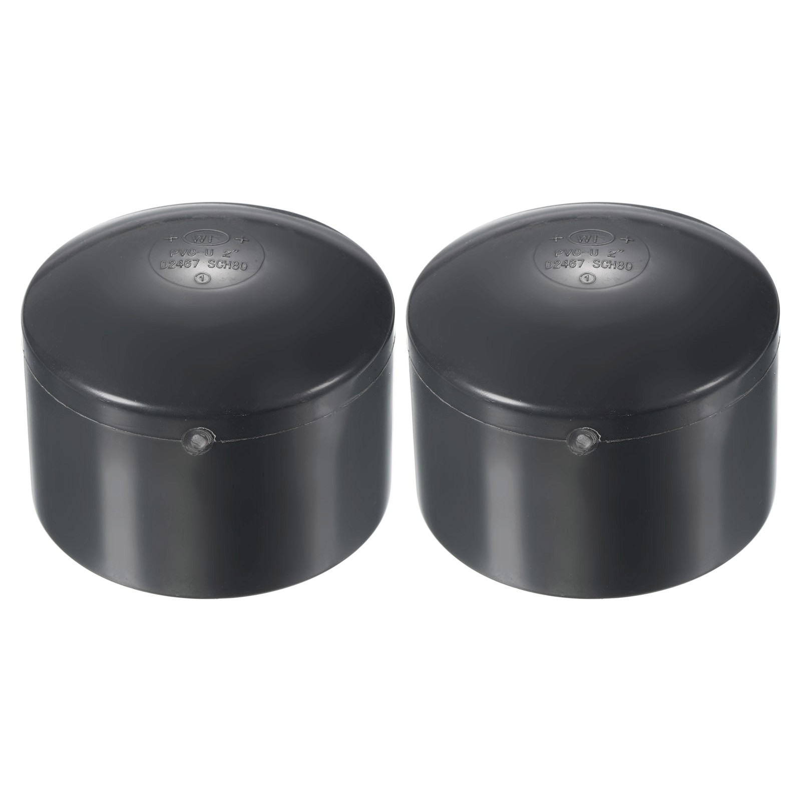 2″ UPVC Pipe End Cap Fitting, 2 Pack Plug Socket Adapter Smooth Finish