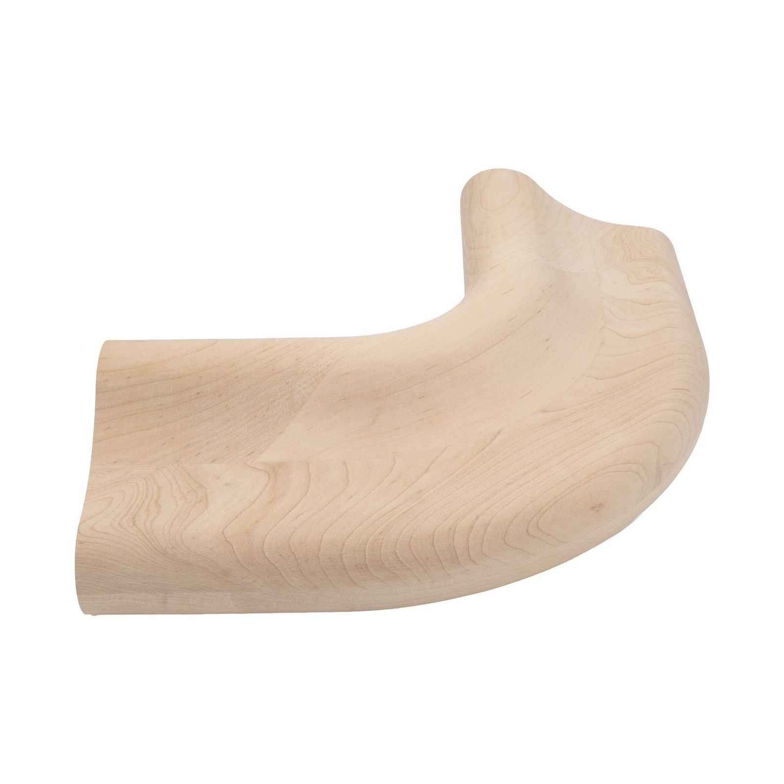 Outwater 1-3/8″H x 4-3/8″W Unfinished Maple Chicago Bar Rail Corner Molding