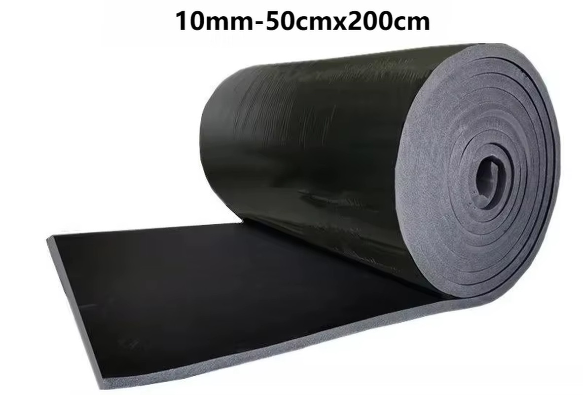 Self-Adhesive Rubber Foam Roll Versatile Soundproofing Insulation Easy-Cut for D