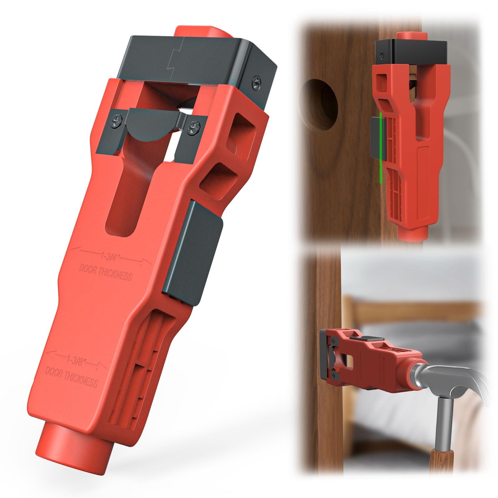 Door Latch Mortise Tool, Mortise Kit with Vertical Calibration Plate, Complet…