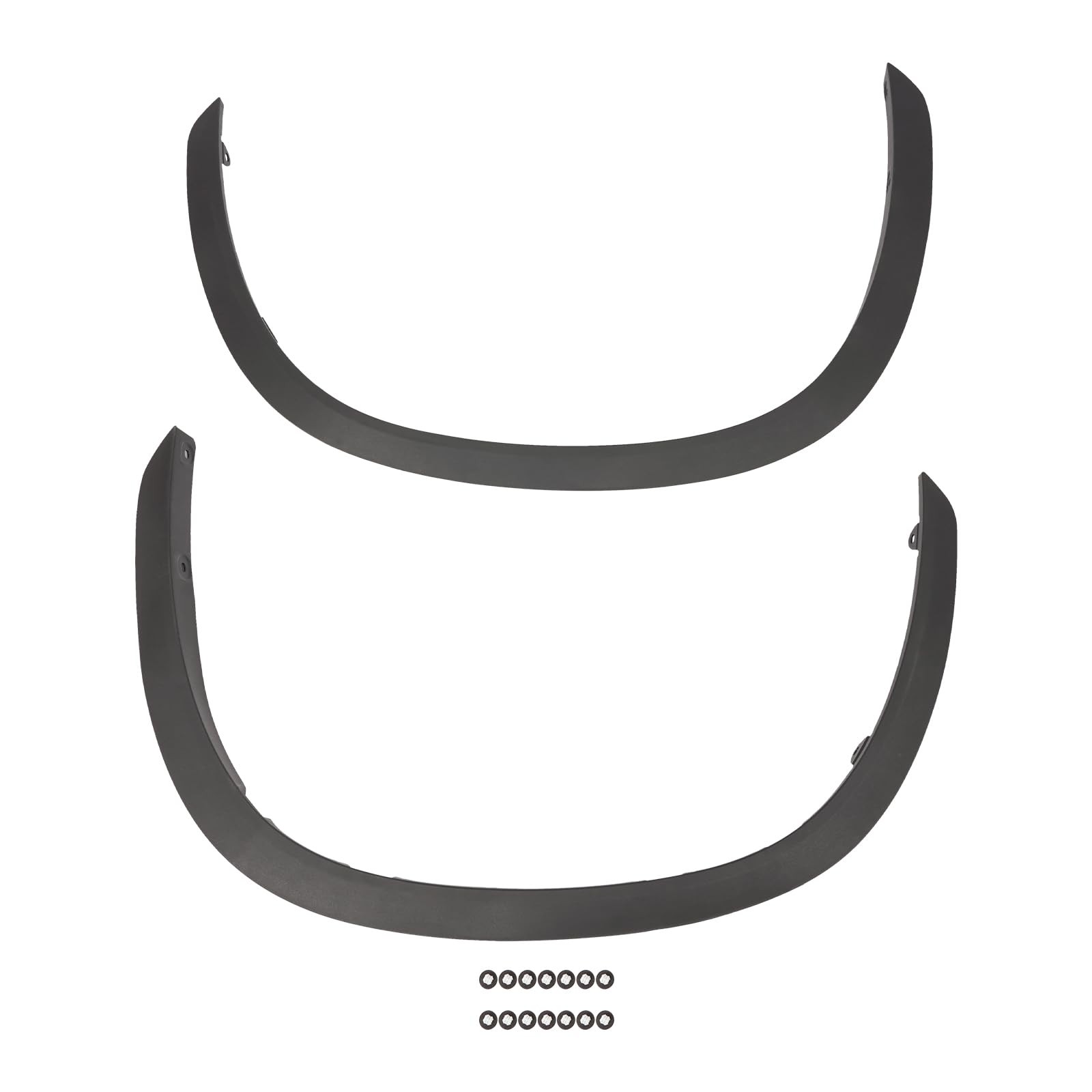 1 Pair Front Fender Flare Wheel Arch Molding for 2020-2023 Highlander Black