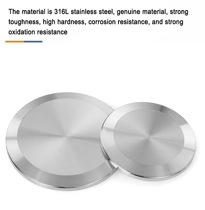 Sanitary End Cap Tri Clamp Ferrule Flange Blind 316L Stainless Steel φ19 – 356mm