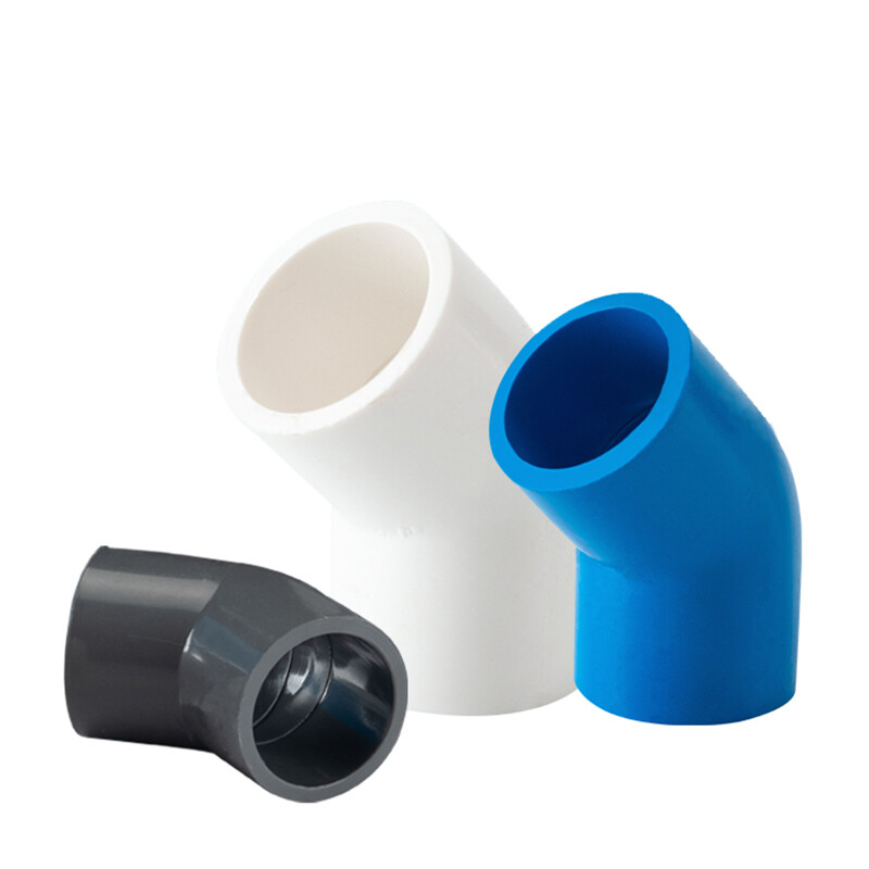 PVC 45° Elbow Pipe Fitting Elbow Joint Water Pipe Socket Coupling 20/25mm~200mm
