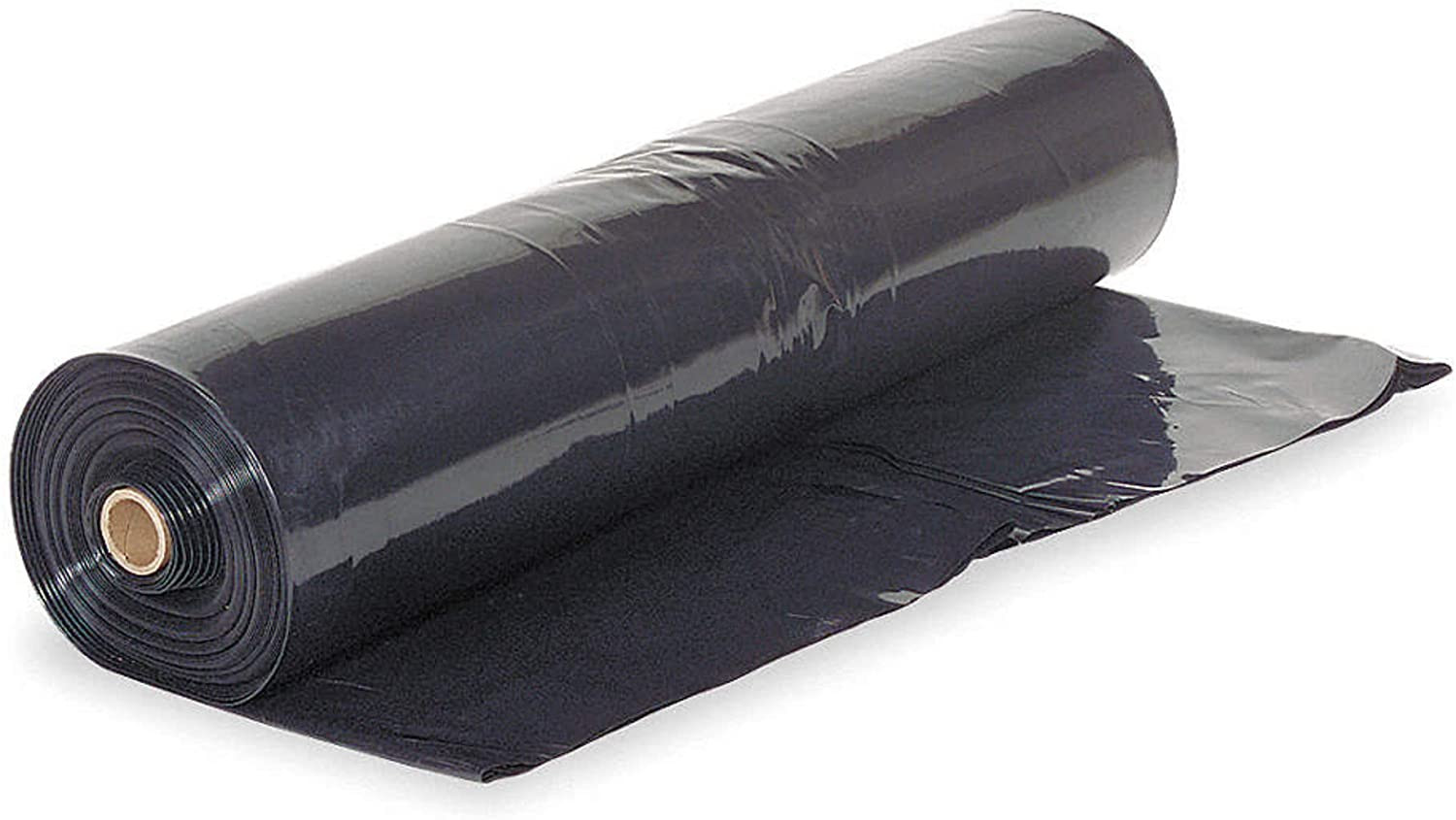 – Black Plastic Sheeting – 10 Mil – (5′ X 100′) – Tarp, Polyethylene Vapor Barri