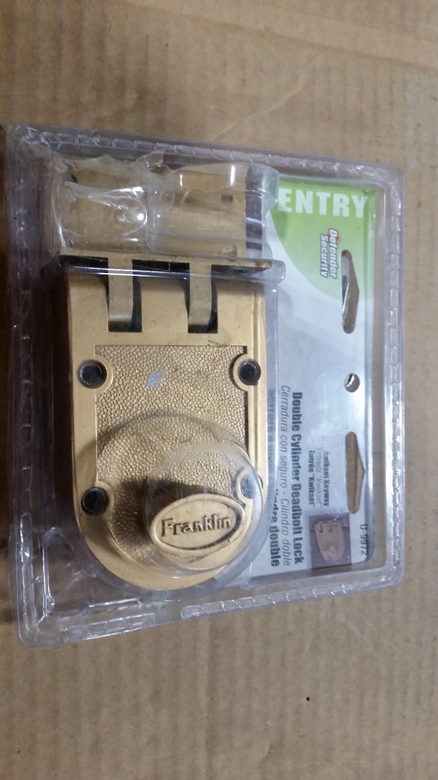 Defender Security Double Cylinder Deadbolt Lock (Missing pieces)