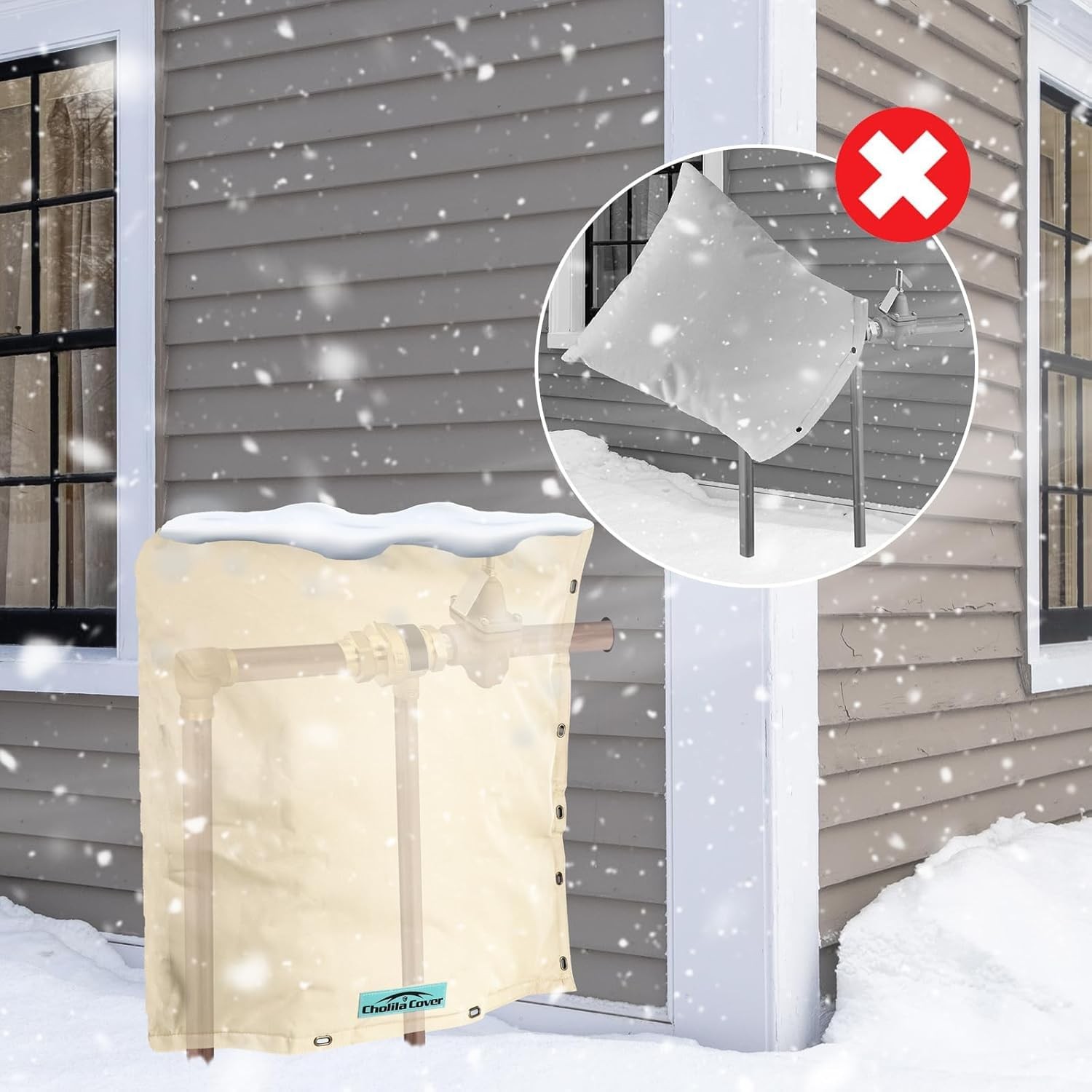 Cholila Cover Backflow Preventer Cover Insulated 5F – 30 W X 24 H Sprinkler