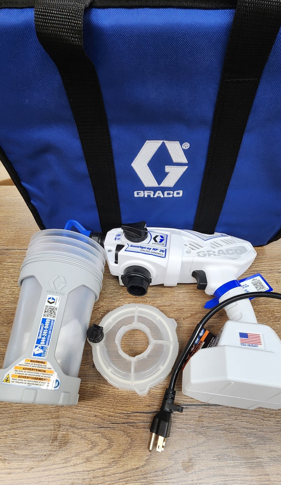 Graco SaniSpray HP20 Corded Sprayer, disinfectant sprayer, model no. 25R790