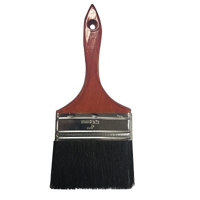 Industrial Paint Brush, 1 in W, 2 in Trim, Black Bristle, Wood handle Pack of 12