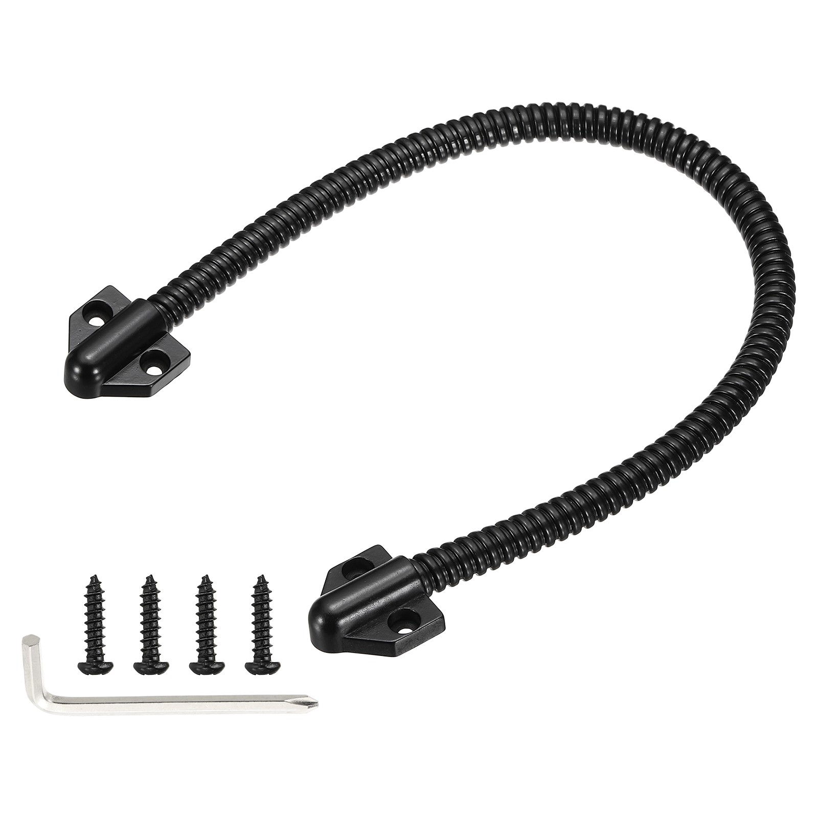 Armored Door Loop 16″ Fit 6mm Wire Metal Door Power Transfer Black