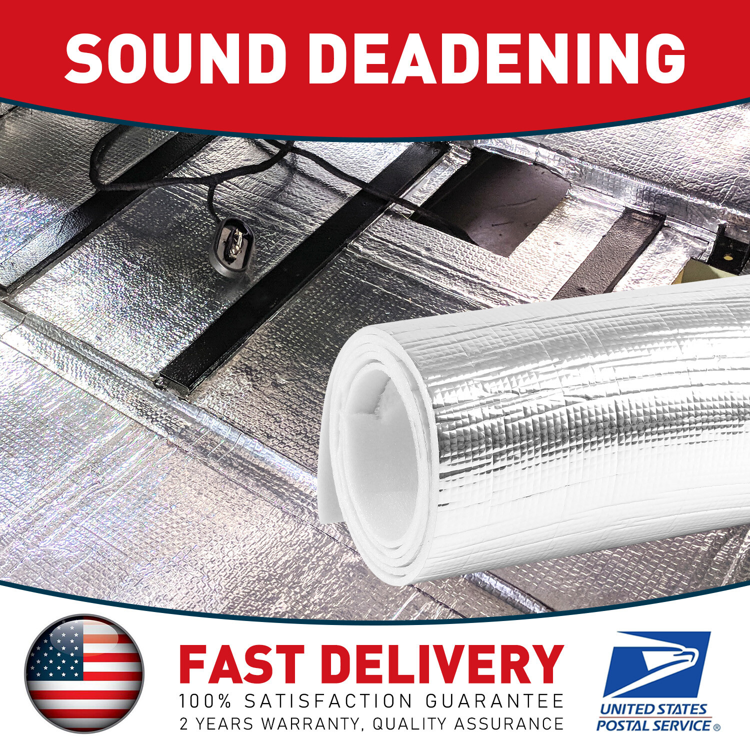 21Sqft 3MM Premium Reflective White EPE Foam Core Pipe Duct Wrap Insulation Mat