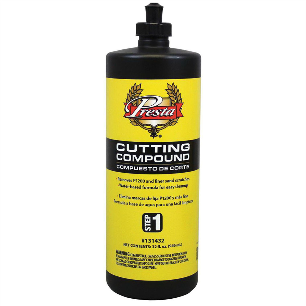 PES.131432 Presta 131432 Cutting Compound, 32 oz Bottle, White